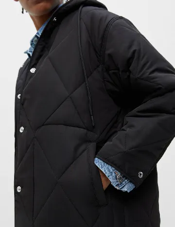 Geaca Pull&Bear, negru Negru