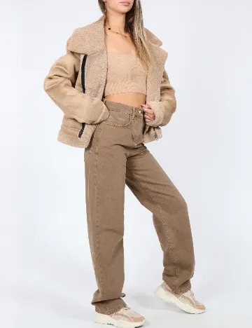 Jacheta Stradivarius, crem Crem