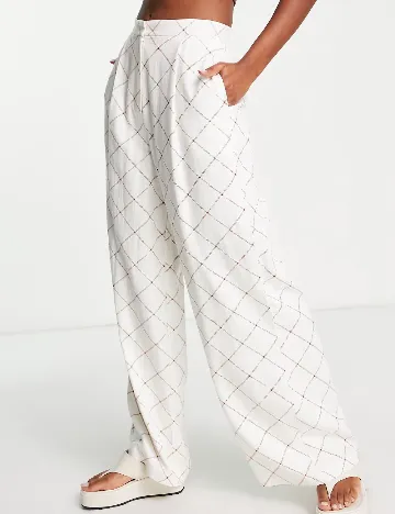 Pantaloni ASOS, alb Alb
