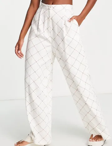 Pantaloni ASOS, alb Alb