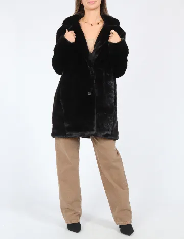 Palton Only, negru Negru