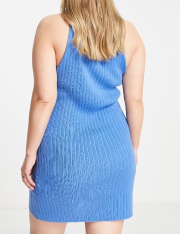 Rochie scurta ASOS Curve, albastru