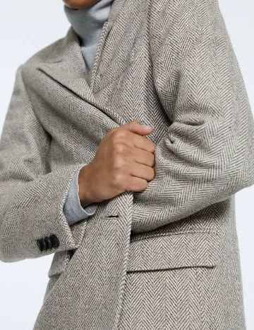 Palton Stradivarius, gri Gri