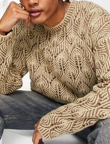 Pulover Oversize ASOS, maro Maro