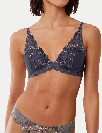 Sutien Triumph, bleumarin inchis Albastru