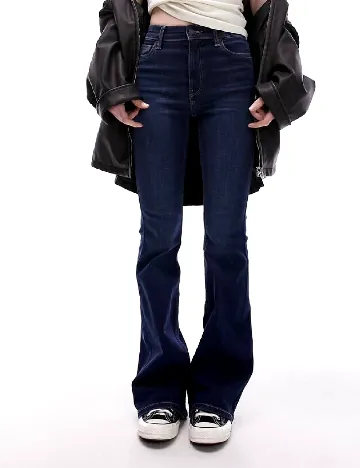 Blugi Top Shop, bleumarin Albastru