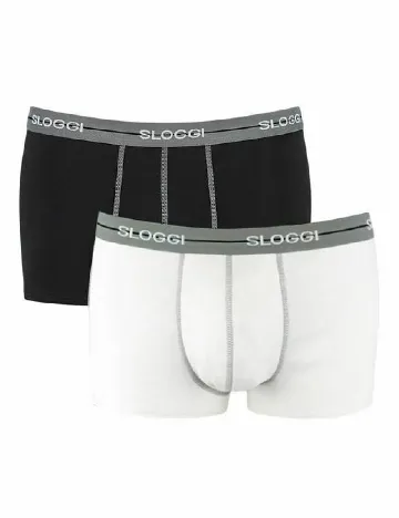 Set Boxeri 2 perechi Sloggi by Triumph, alb/negru Mix culori