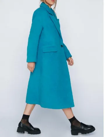 Palton Nasty Gal, albastru Albastru