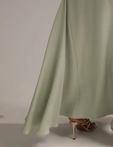 Rochie lunga ASOS Curve, verde Verde