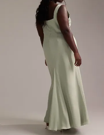 Rochie lunga ASOS Curve, verde Verde