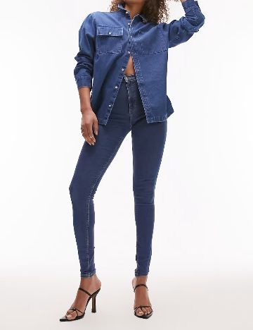 Blugi Top Shop, albastru