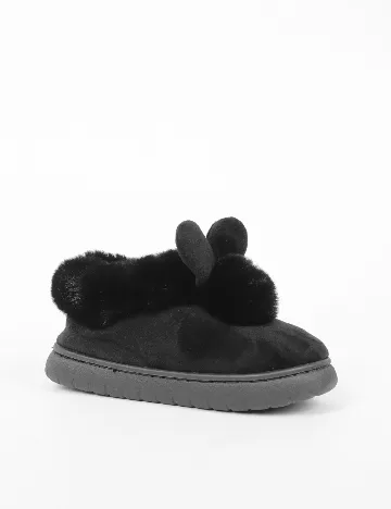 Papuci de Casa SHEIN, negru Negru
