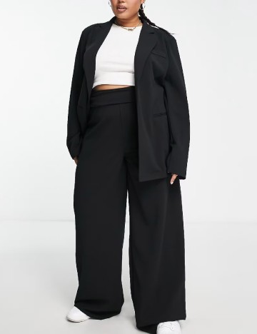 Blazer ASOS Curve, negru