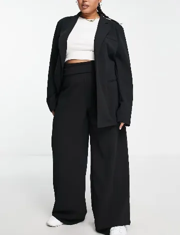 Blazer ASOS Curve, negru Negru