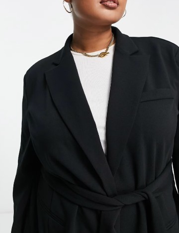 Blazer ASOS Curve, negru