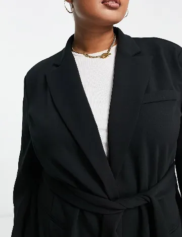 Blazer ASOS Curve, negru Negru