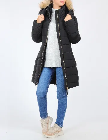 Geaca Stradivarius, negru Negru