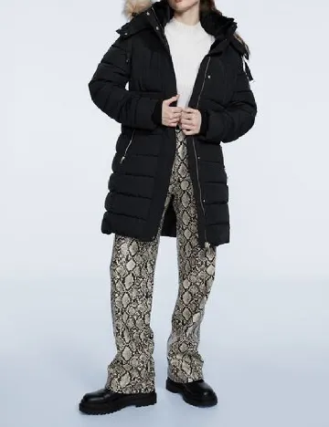 Geaca Stradivarius, negru Negru
