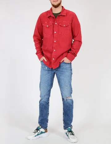 Camasa Pepe Jeans, rosu Rosu