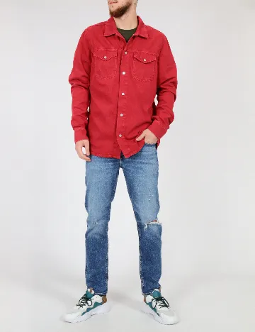 Camasa Pepe Jeans, rosu Rosu