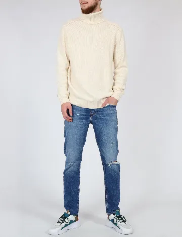Bluza Pepe Jeans, ecru Alb