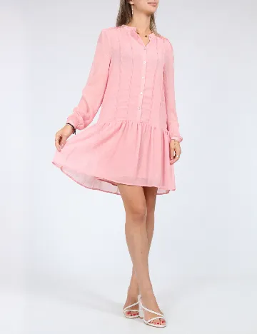 Rochie scurta Pepe Jeans, roz Roz