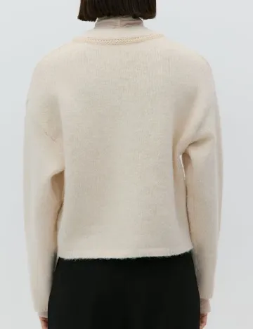 Cardigan Reserved, crem Crem