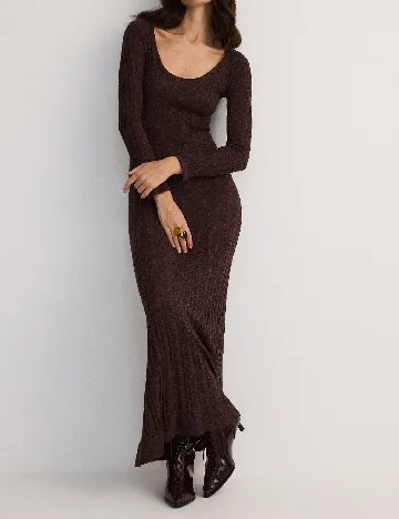Rochie lunga Reserved, maro Maro