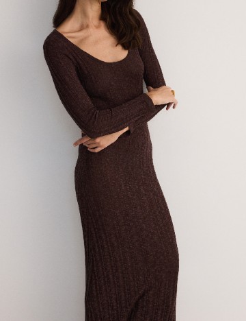 Rochie lunga Reserved, maro