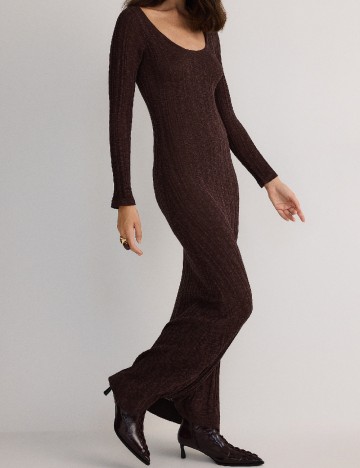 Rochie lunga Reserved, maro