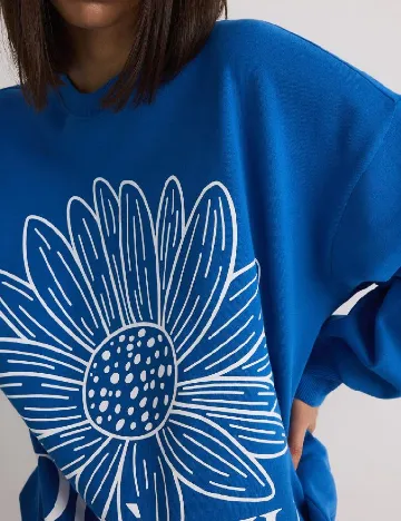 Bluza Oversize Reserved, albastru Albastru