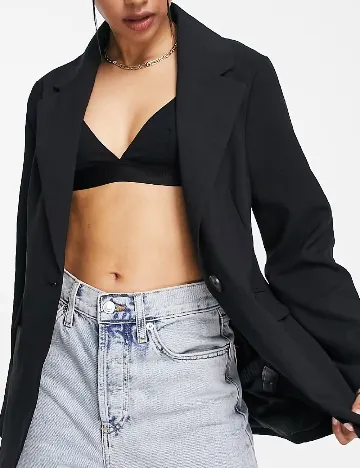 Sacou Top Shop, negru Negru