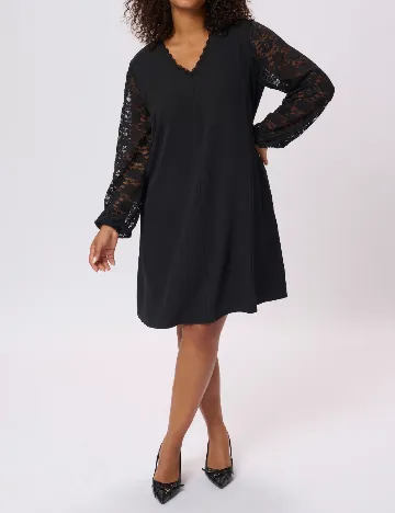 Rochie scurta Kaffe Curve, negru Negru