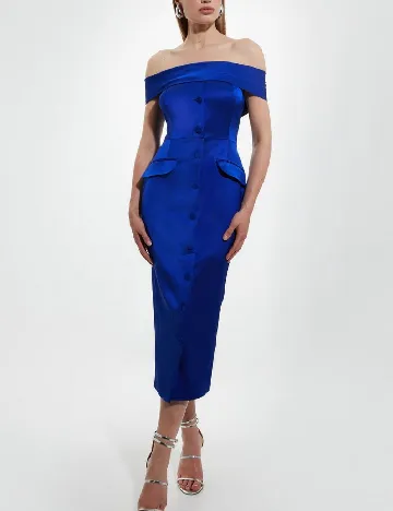 Rochie medie Karen Millen, albastru Albastru