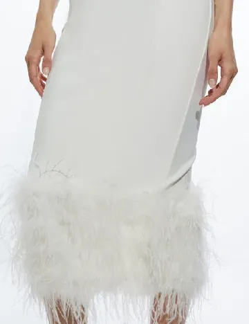 Rochie medie Karen Millen, alb Alb