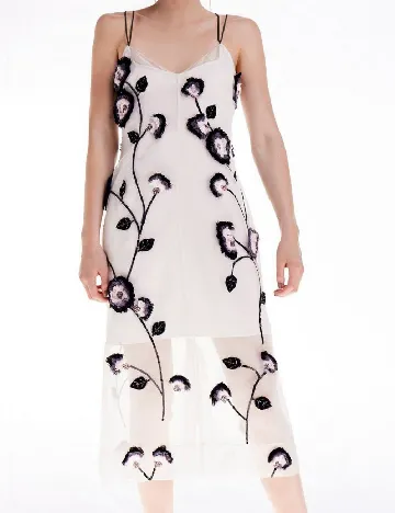 Rochie medie Karen Millen, ecru Alb