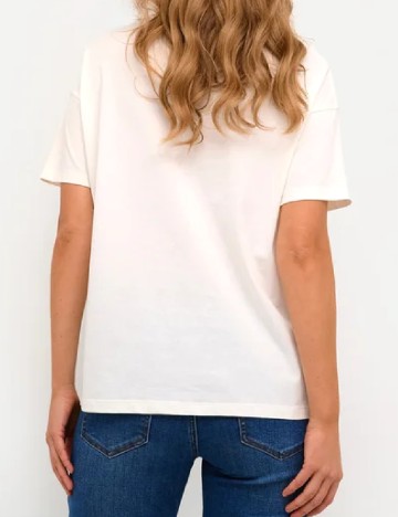 Tricou Kaffe, ecru