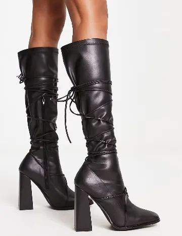 Cizme Public Desire, negru Negru