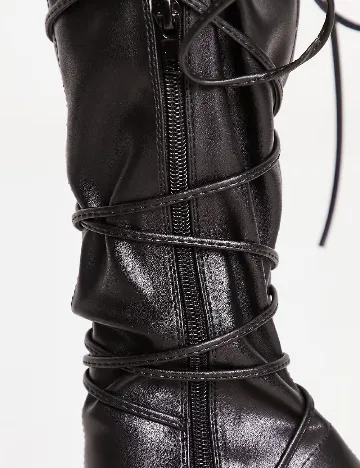 Cizme Public Desire, negru Negru