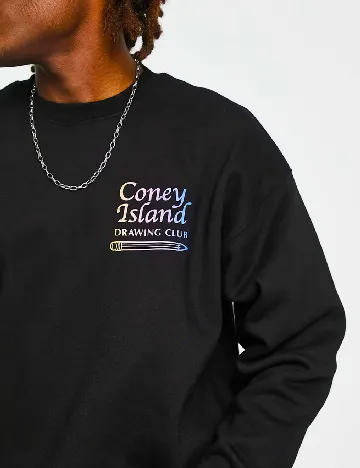 Bluza Coney Island Picnic, negru Negru
