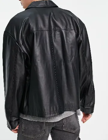 Jacheta Oversize ASOS, negru Negru