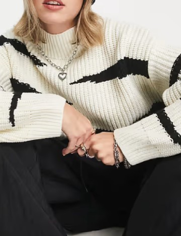 Pulover ASOS, ecru