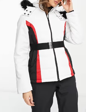 Geaca Threadbare, alb