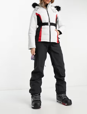 Geaca Threadbare, alb