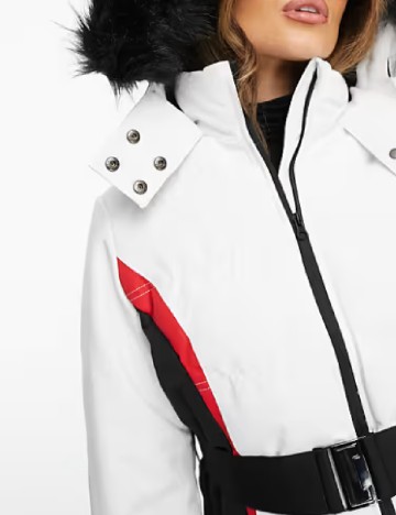 Geaca Threadbare, alb