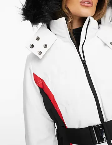 Geaca Threadbare, alb Alb
