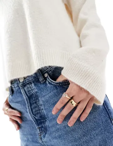 Pulover ASOS, crem Crem