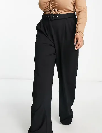 Pantaloni ASOS Curve, negru Negru