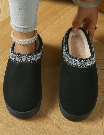 Papuci de Casa SHEIN, negru
