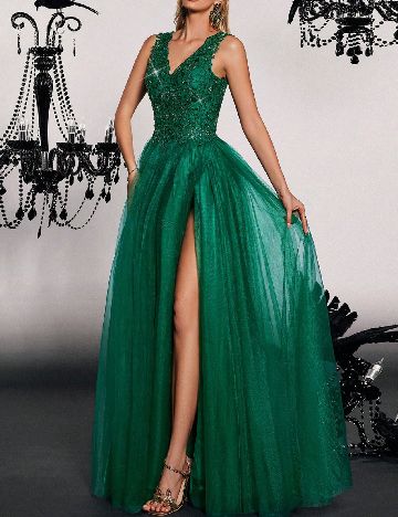 Rochie lunga SHEIN, verde